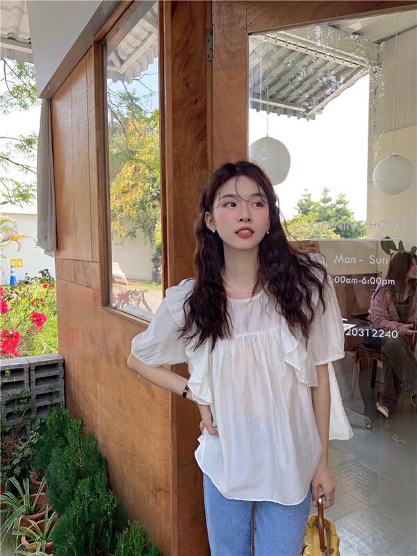 New in early summer! [LML] Han Feng Yuan Qi girl simple shirt 9224# ozq