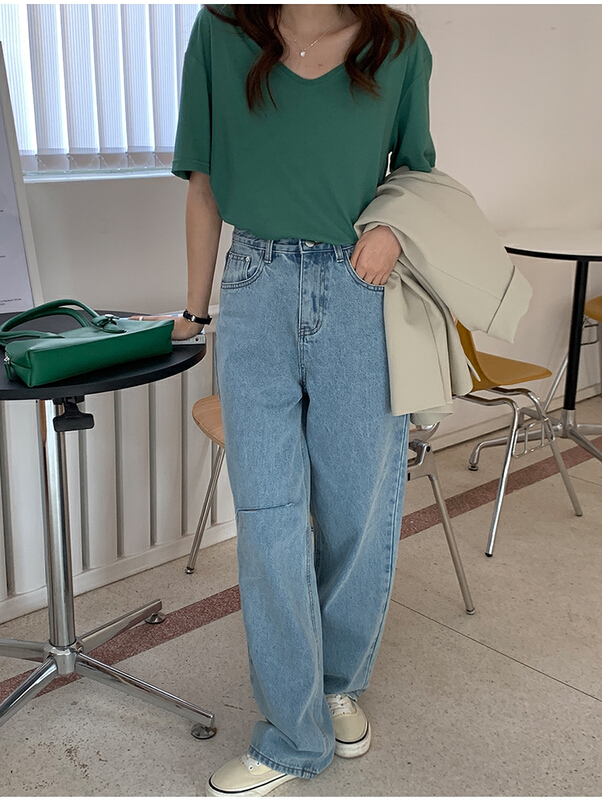 New year in early spring! [the mind] Korean loose cut jeans 70016# jhy