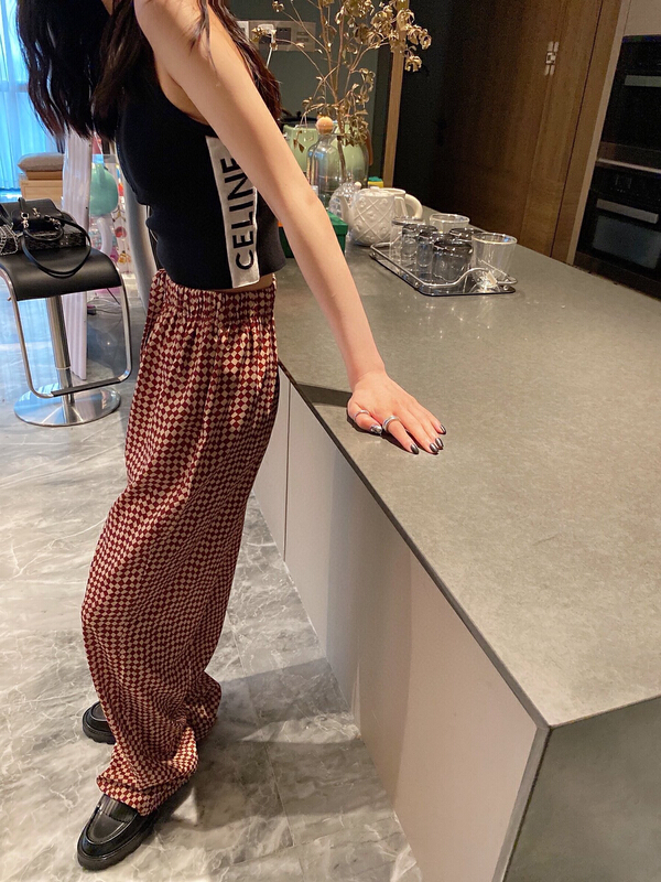 [YT] niche design Lingge wide leg casual pants k5983# PCZ