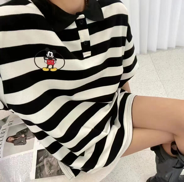 New in early summer! [kakamee] Mickey Korean Pullover Polo s309# LSL