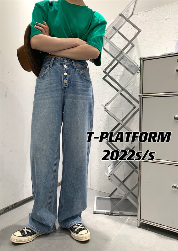 goods in stock! New year in early spring! [t-platform] simple and personalized design four button jeans 6120# zxx
