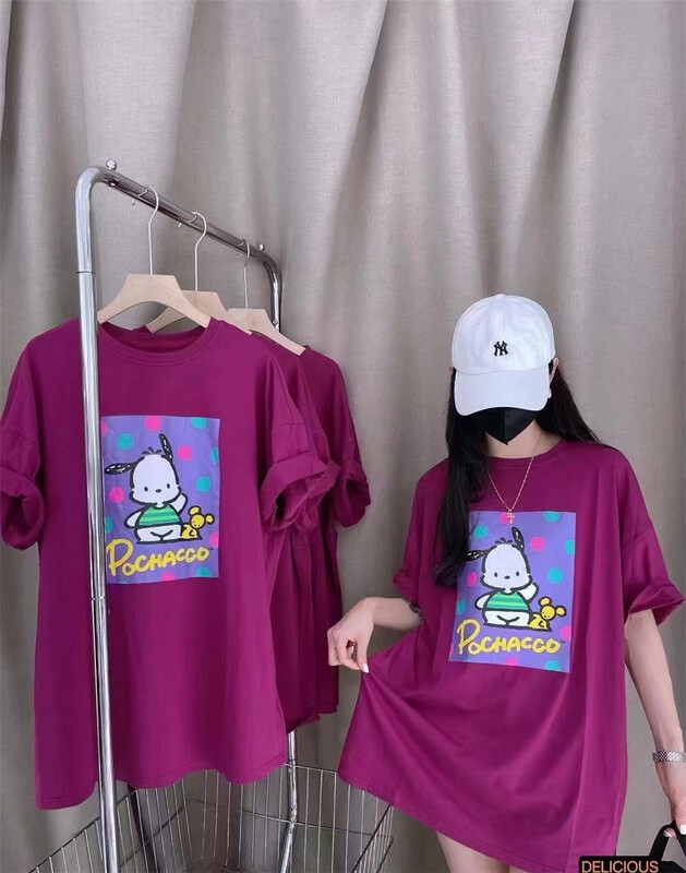 [CC +] Korean cute 3D printed short sleeve T-shirt 8385# L