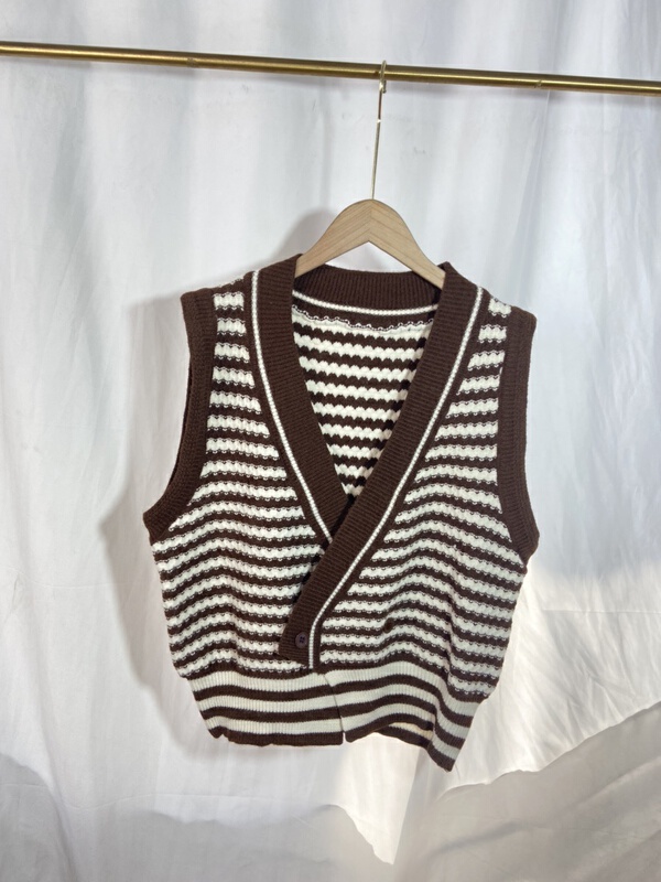 New in early summer! [yspy shop] color matching age reducing casual vest ys1-764# Cl