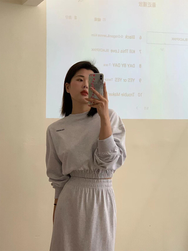 goods in stock! New year in early spring! [C oni] Korean alphabet short sweater c225-507622# lwy
