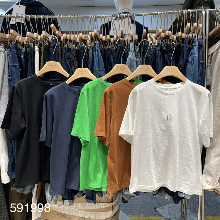 New year in early spring! [fabric] Korean version versatile fashion comfortable short sleeve T-shirt 591998# XYY