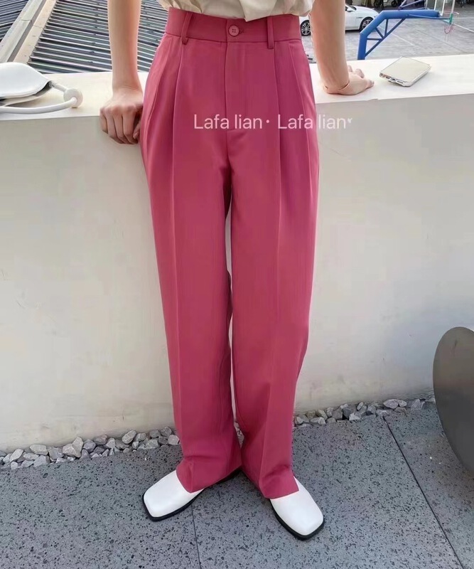 New in early summer! [Focus] Korean slim loose wide leg trousers 211# HBx