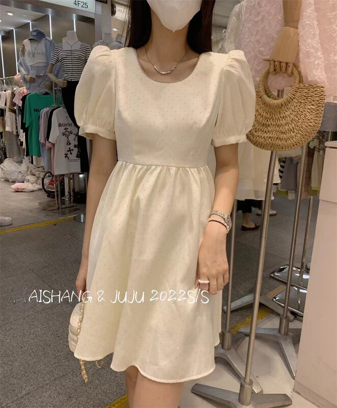 [AI Shang] temperament little woman hot Diamond Dress 98178# hjy