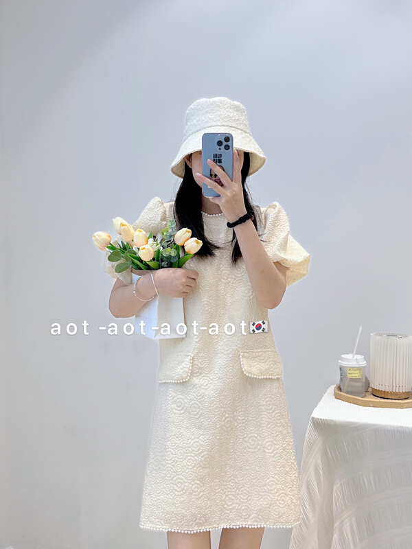[AOT] fashion simple pearl dress 5309# XYY