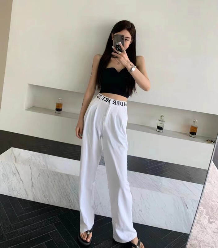 [toko. Z] personalized letter waist loose casual pants 22136# cqw