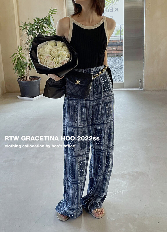 goods in stock! [gracetina Hoo] Korean loose and versatile casual pants k8212# zxl