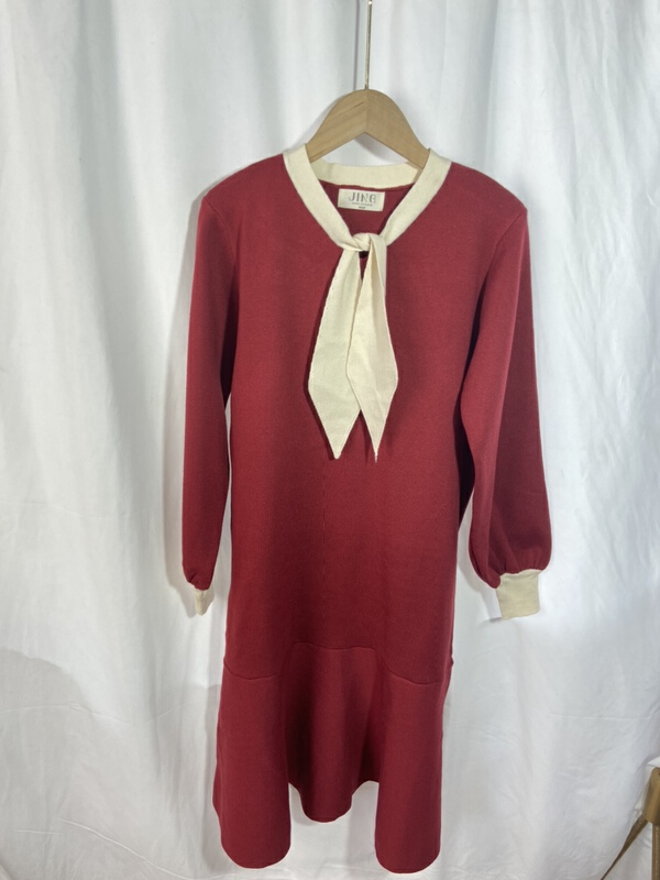 [Yi show shop] color blocking age reducing French gentle dress 1324# Cl