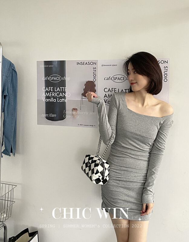 New year in early spring! [chic win] Fashion Sexy Little Women's elastic dress 9505# CSX