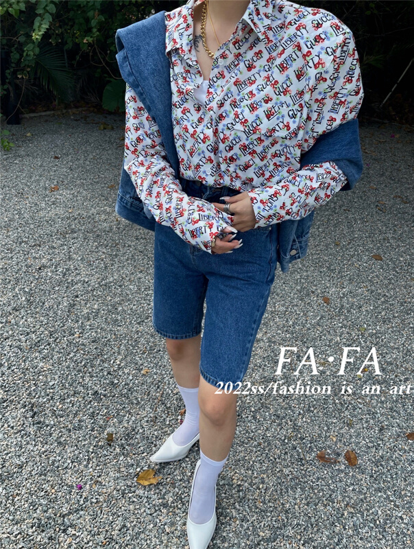 New year in early spring! [Fafa] fashionable and versatile shirt 16859# zxl