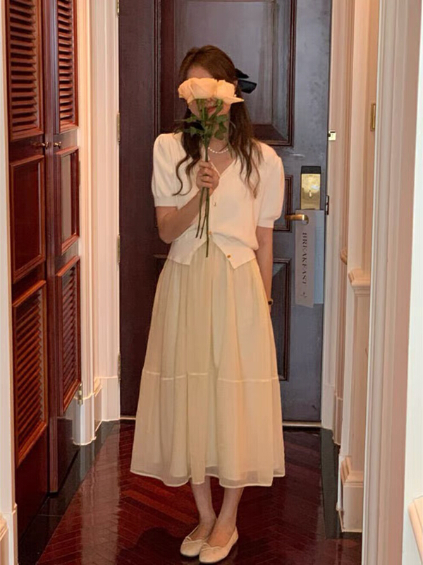 New in early summer! [Dai Dai] fairy sweet versatile skirt 4613# HBx