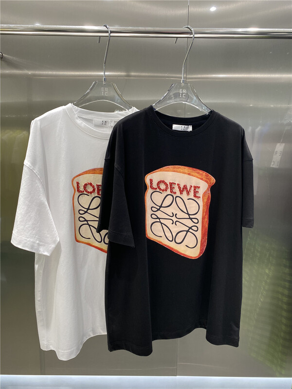 New in early summer! [Eric] design sense bread slice pattern short sleeve T-shirt 2310# ozq