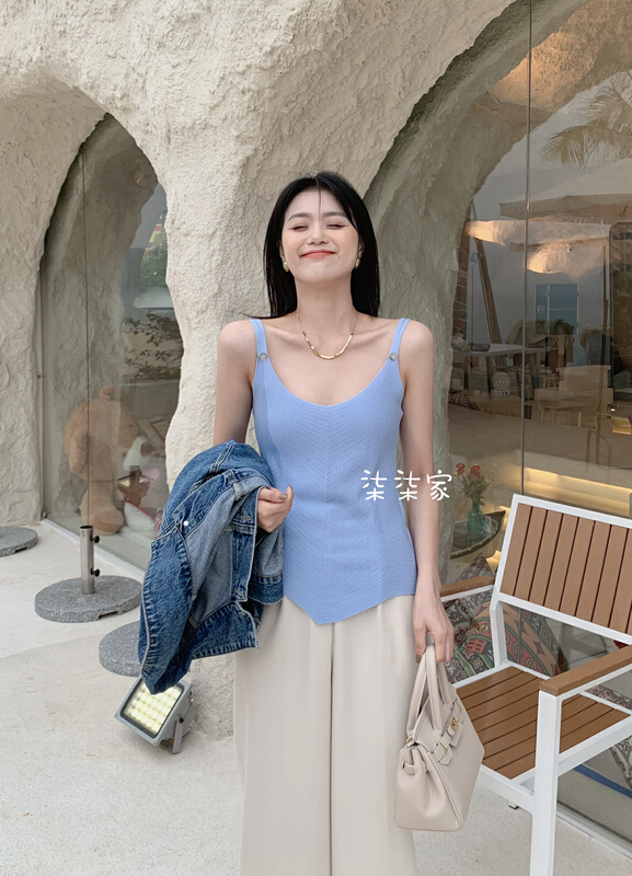 [Qiqi clothes house] simple and versatile, irregular hem, solid color sweater 811# XYY