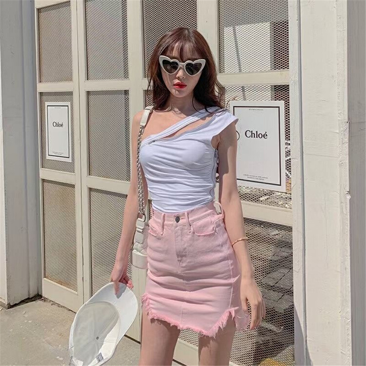goods in stock! [Xiaoyan family] Korean style slim skirt (without chain) ys1-8161# XYJ