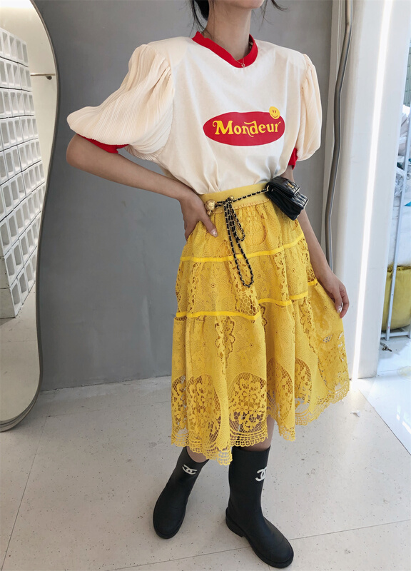 New in early summer! [rich rich] Korean version of age reducing thin short sleeve T-shirt 77790# zyh