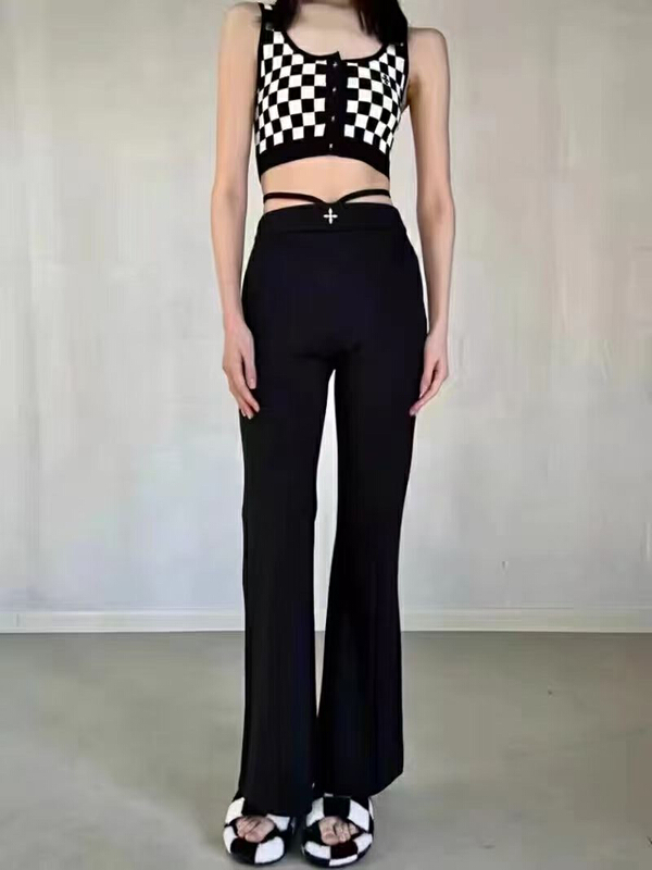 New year in early spring! [Nancy] high waist slim micro flare trousers ys1-15# WPL