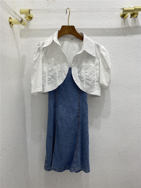 [ASN clothing Museum] Korean fashion short coat + suspender dress suit 22353# WPL