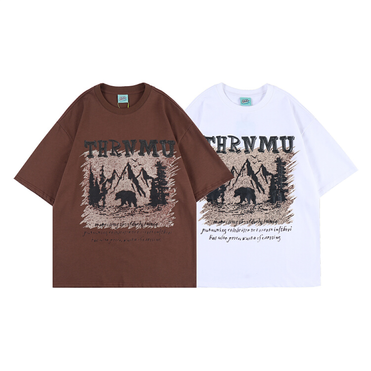 [BNL] Unisex personalized printed loose short sleeve T-shirt 459# ZZL