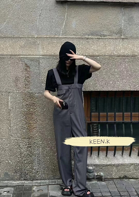 [keen k] Korean versatile fashion suspender pants (excluding matching) n39# WTT