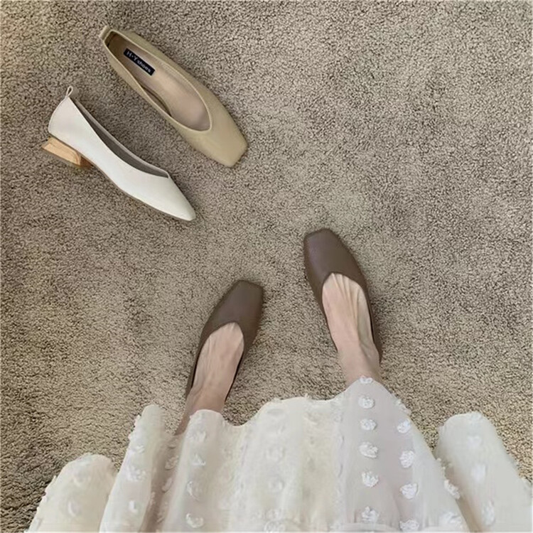 [DS. Gift] Japanese ladies' fashionable low flat heel shoes 5277# LSL