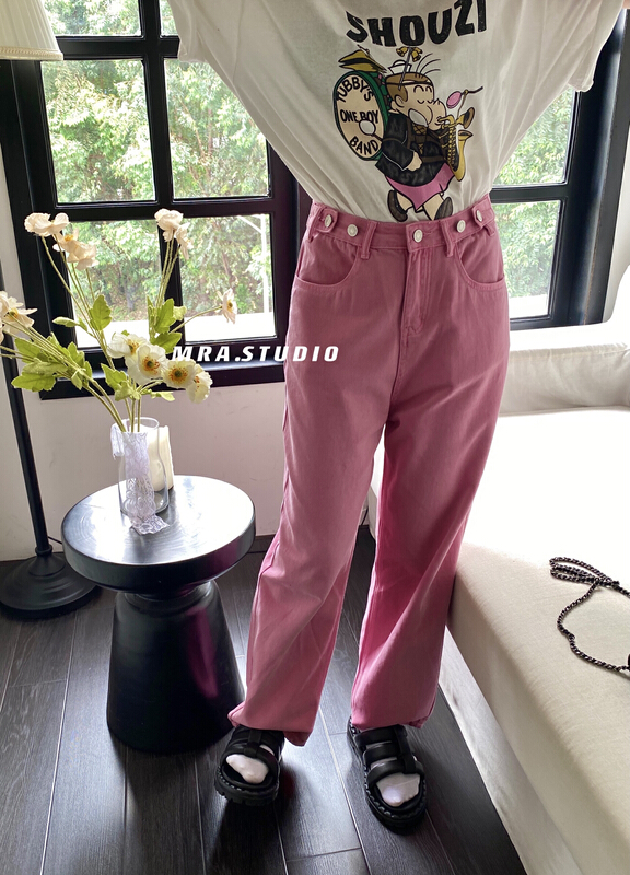 [MRA] Korean adjustable color jeans m1851# zxl