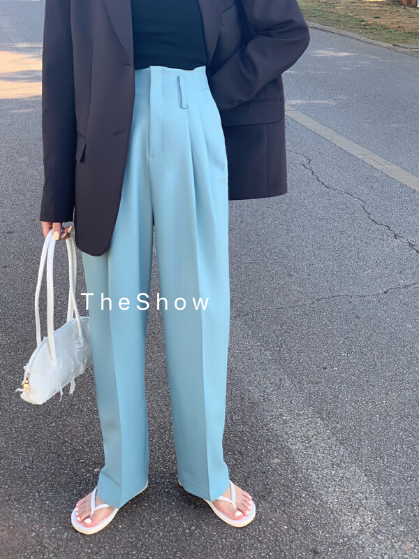 Original price 84.60! New year in early spring! [the show] simple basic, versatile, fashionable and slim trousers 60167# CLS