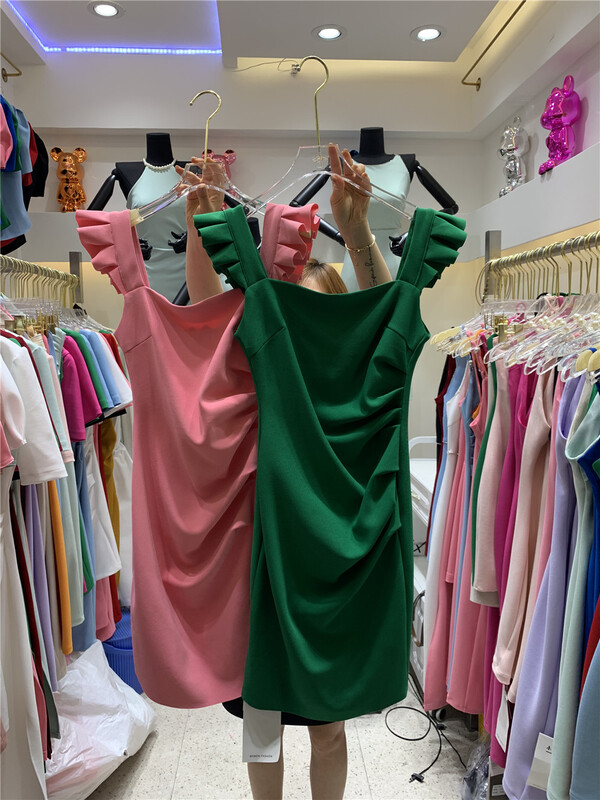 [little woman] Korean design retro dress 22156# PCZ
