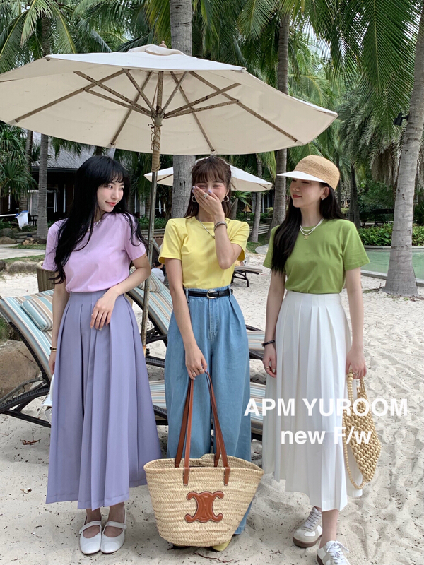goods in stock! New year in early spring! [APM yuroom] Korean versatile umbrella skirt 22655# LSL