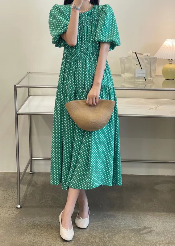 goods in stock! [esmeni] lady wave point temperament dress 2079# ll