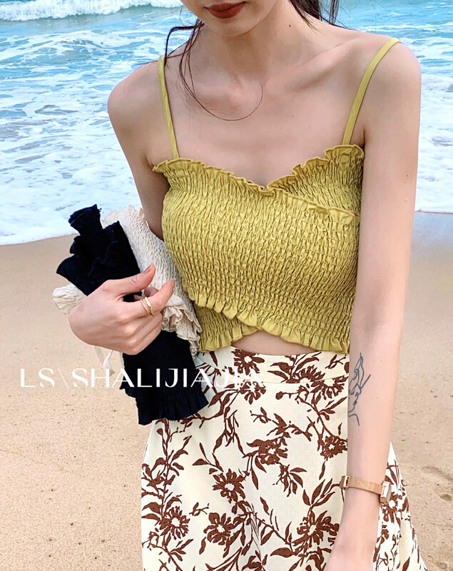 Original price 55.27! New year in early spring! [LS] Korean strap versatile vest / strap 9613# jhy