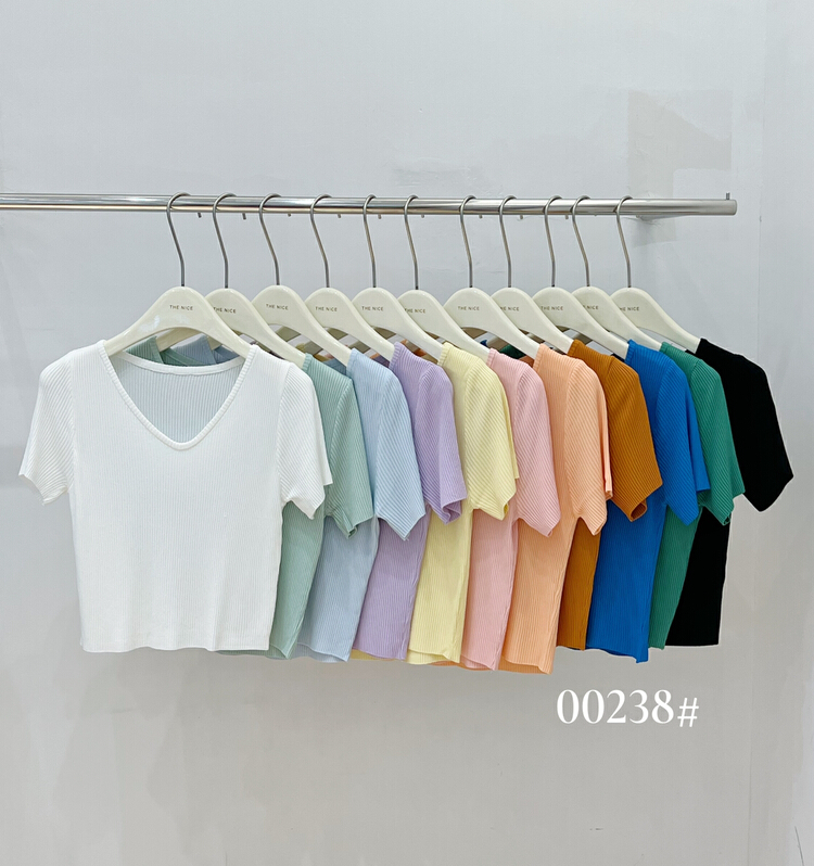 New in early summer! [the nice] Korean style minimalist V-Neck Sweater 00238# hjy