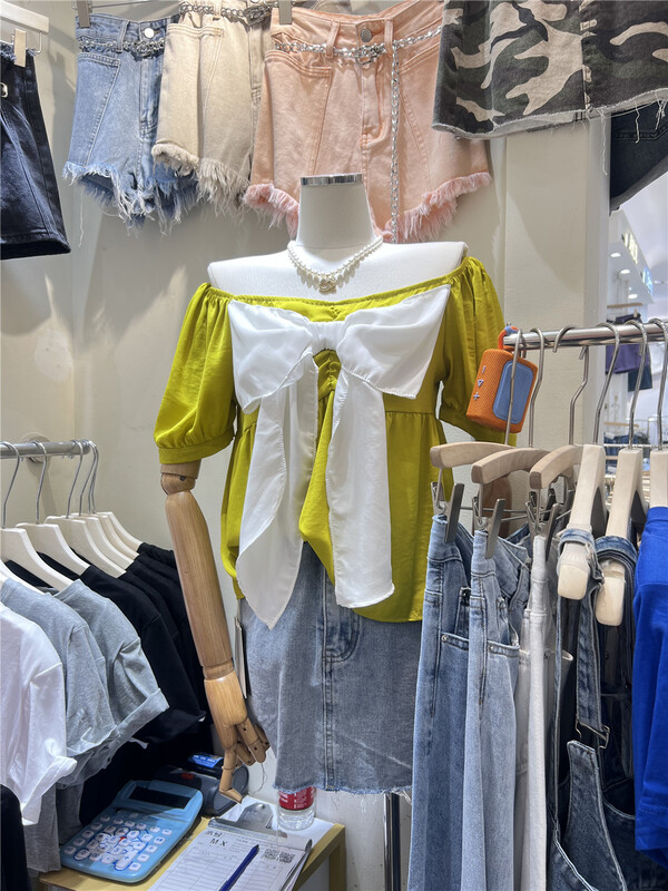 [Muxi] Korean bow Pullover small shirt ys1-926# LSL