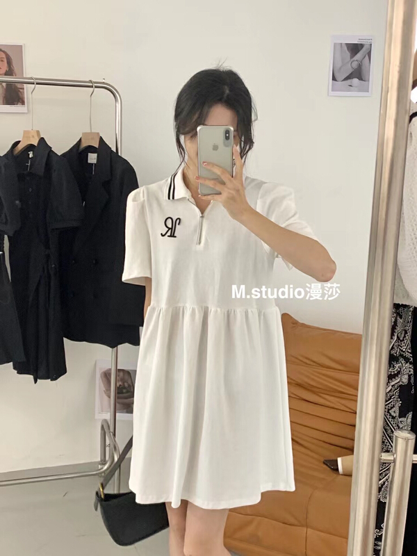 [MSTUDIO MANSA] letter embroidery fashion dress 069# ll
