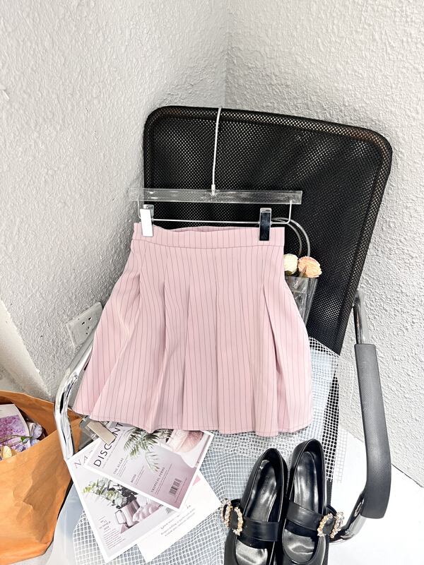 [Feimao (Yimao)] Korean A-line stripe short skirt ym-7764# LSL