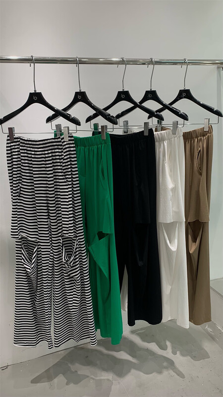 [ID] fashion Vintage casual pants 9392# LSL with holes