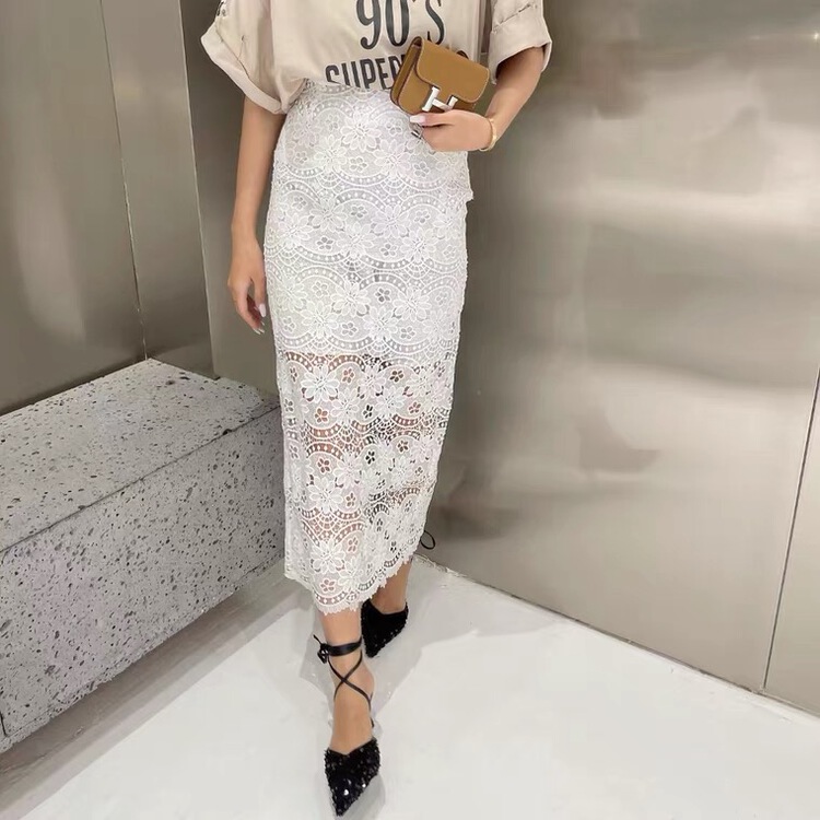 New in early summer! [Bella Bella] Korean lace high waist skirt 8148# WTT