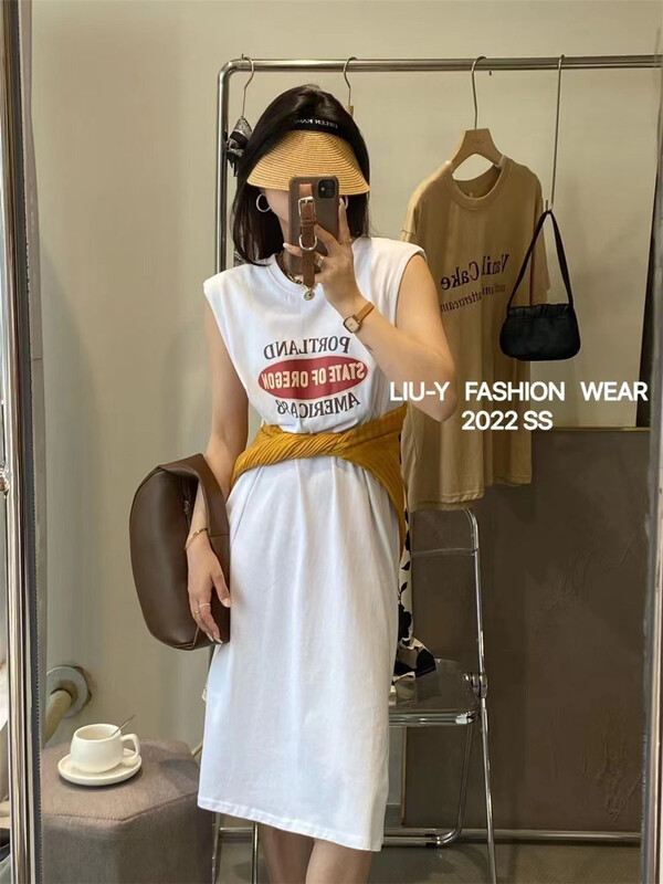 goods in stock! [ll-52] ladies dress (round neck)