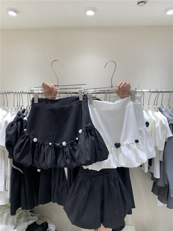 New in early summer! [yipinhan] Korean color contrast floret three-dimensional bubble skirt (floret cannot be disassembled) 8811# PCZ