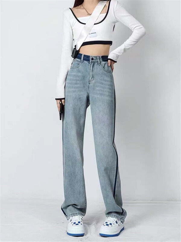 [lsl-6155] loose hem jeans