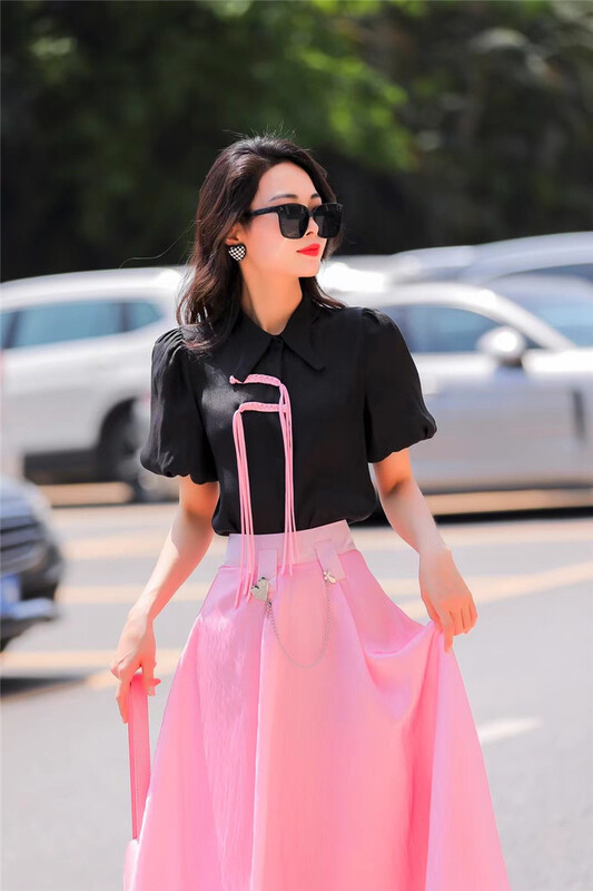 [AIT samari] elegant temperament bubble sleeve shirt 505# JJ