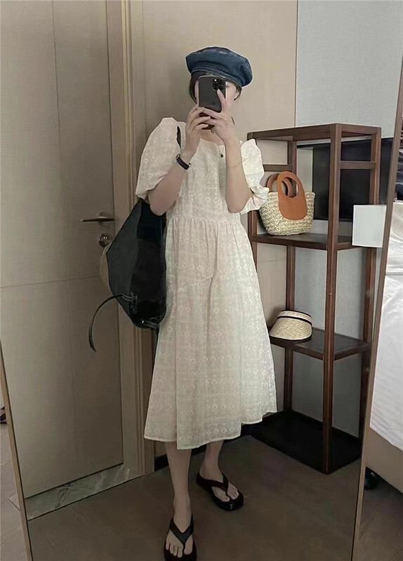 [o.lucky] Korean style waist closing slim dress 1771# HBx