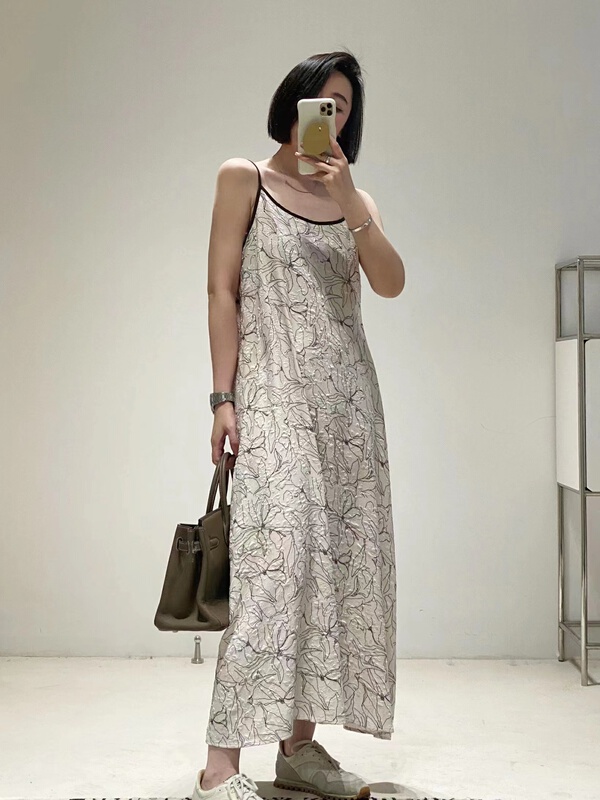 [cotton lady] advanced French texture jacquard suspender dress 22s507# XJ