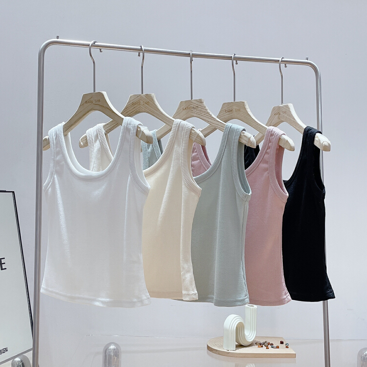 goods in stock! New in early summer! [rare she] solid color versatile comfort vest / sling 5181# LSW