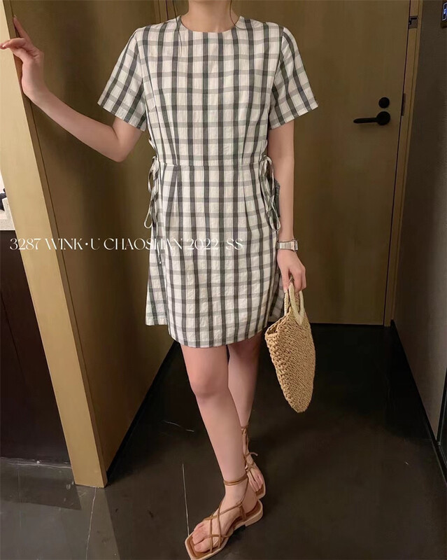 goods in stock! New in early summer! [wink. U] careful machine, waist revealing bandage dress 9966# XJ