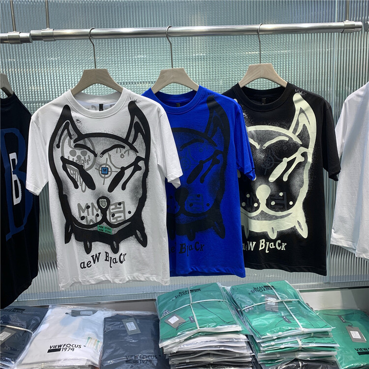 New in early summer! [1974] crew neck print versatile short sleeve T-shirt a807# ZZL