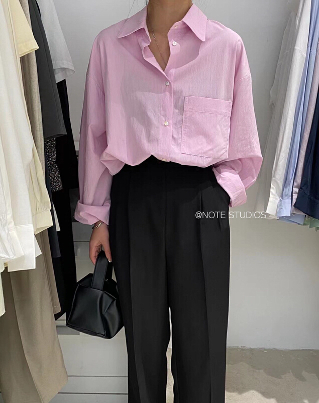 Original price 73.72! New year in early spring! [note] ins simple Tencel shirt 22262# HBx