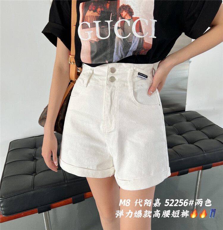 New in early summer! [M8 denim] label design, vintage and slim denim shorts 52256# LSL